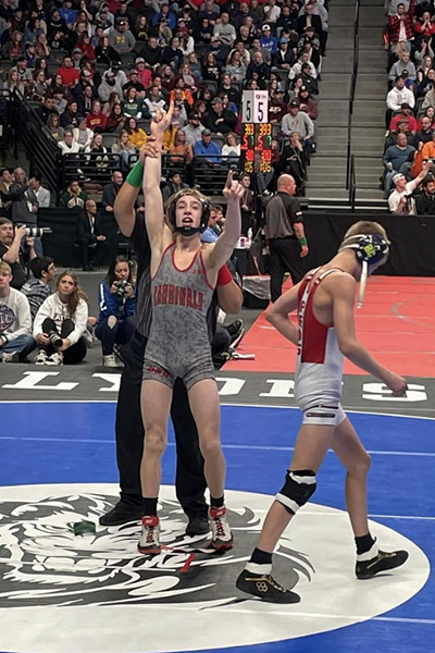 Thomas Lee wins the 3A state wrestling title at 106 lbs